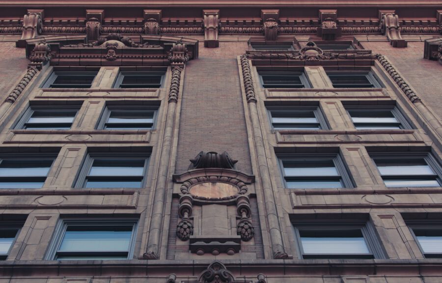 Ornate Building Facade Free Stock Photo