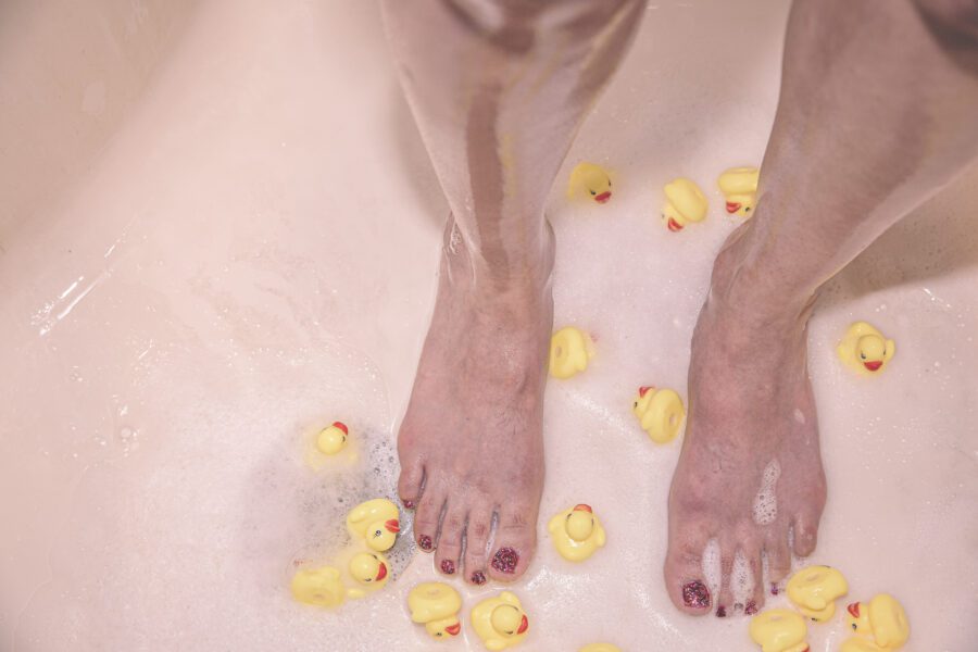 Rubber Ducks Tub Free Stock Photo