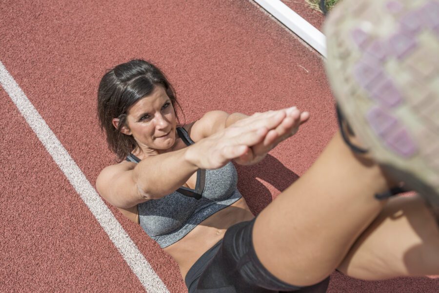 Runner Stretching Free Stock Photo