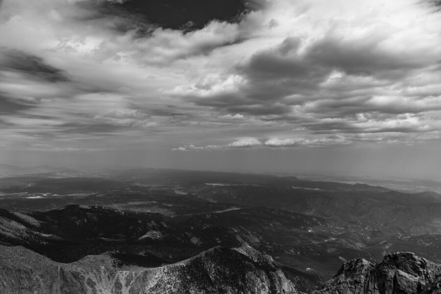 Clouds over Mountains Free Stock Photo