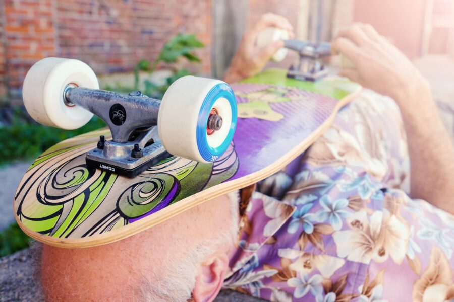 Skateboard Face Free Stock Photo