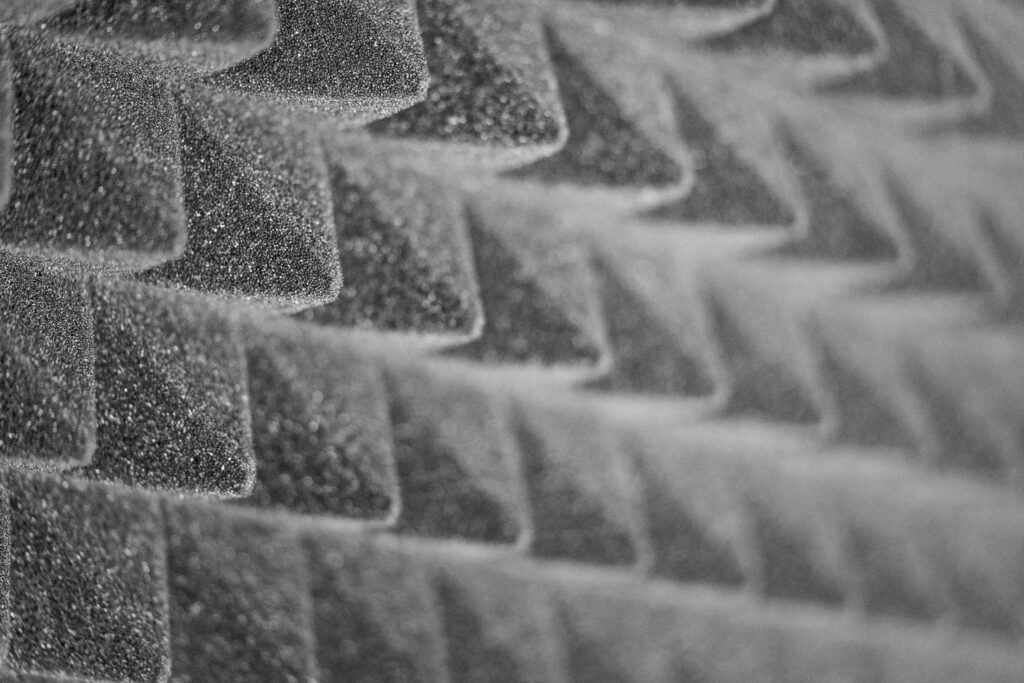 Gray Acoustic Foam Pyramid Free Photo