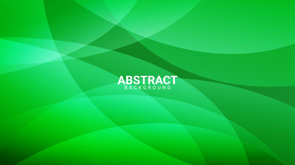 green abstract background with dynamic shape composition Free Vector