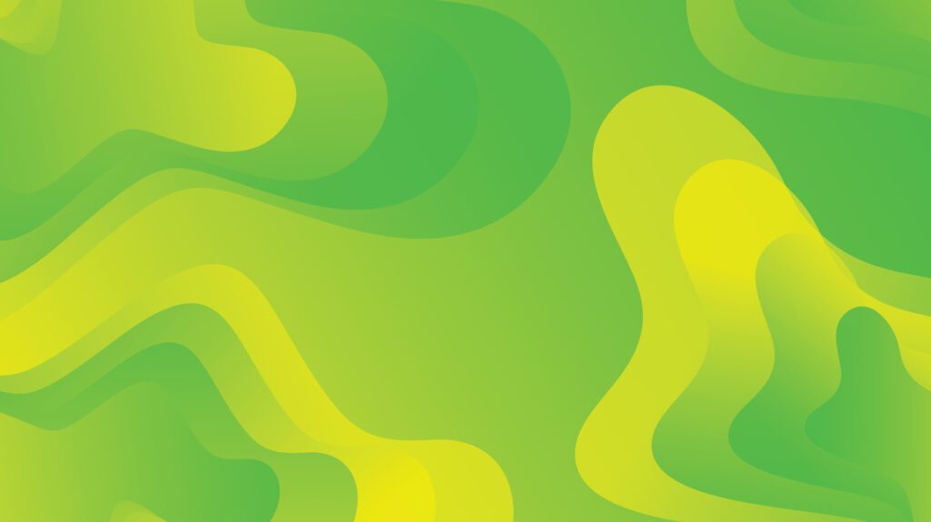 Green and yellow gradient fluid wave abstract background Free Vector