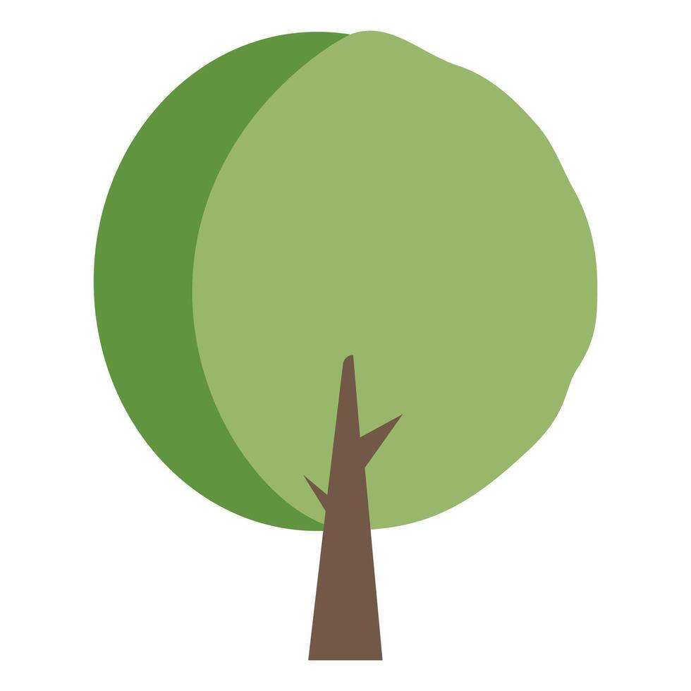 Green trees icon illustration, Park symbol. Nature sign Stock Free