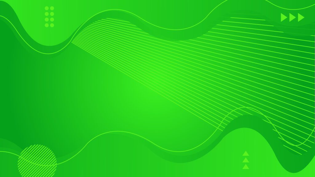 Green wave abstract background with shape and line Free Vector