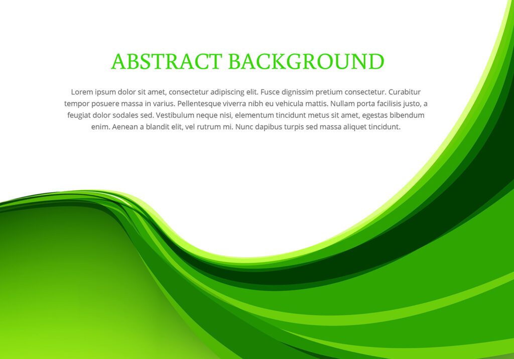 Green wave background design vector Free Vector and Free SVG