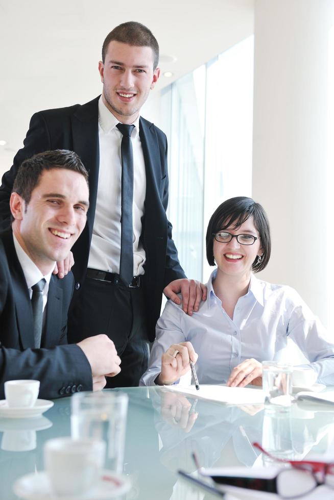 group of business people at meeting Stock Free