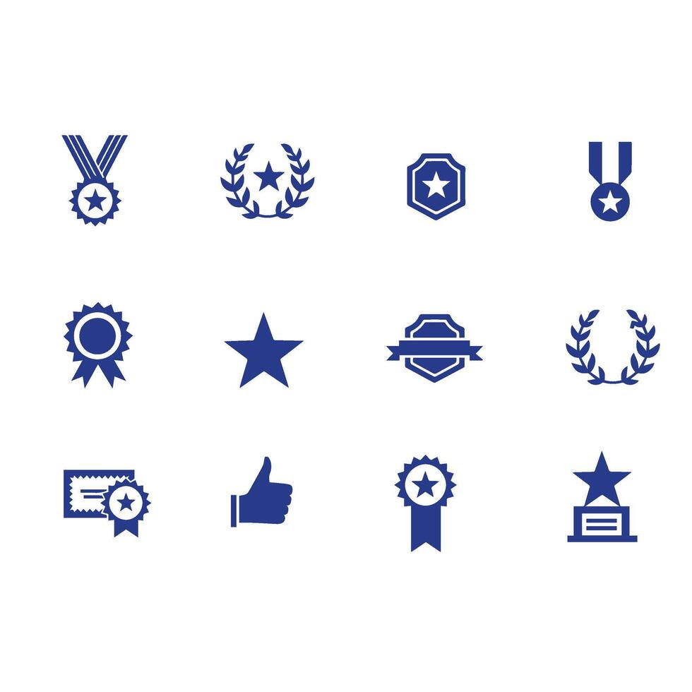 growth and success icons set Stock Free