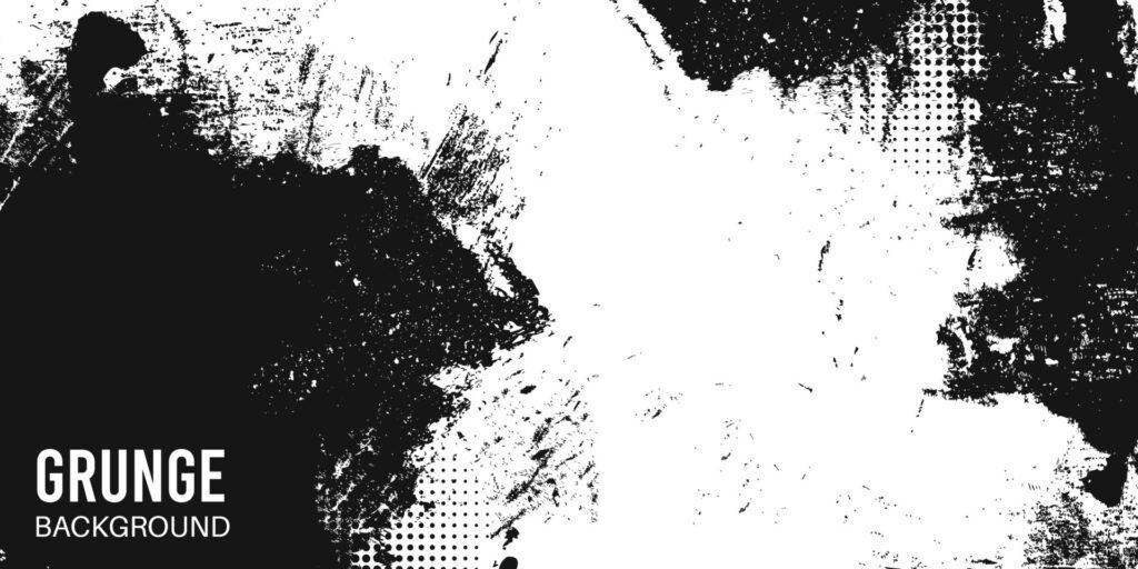 vector grunge black and white background, texture, pattern Free Vector