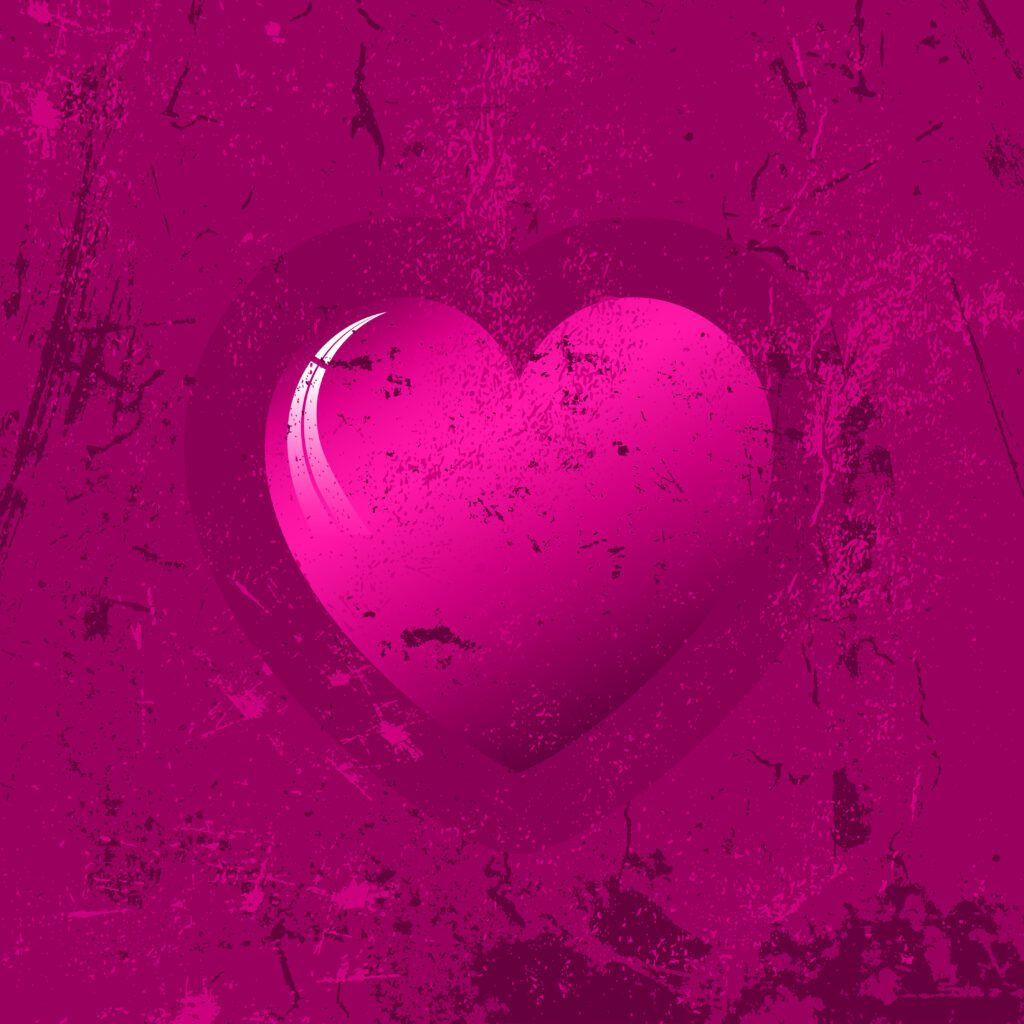 Grunge heart background Free Vector