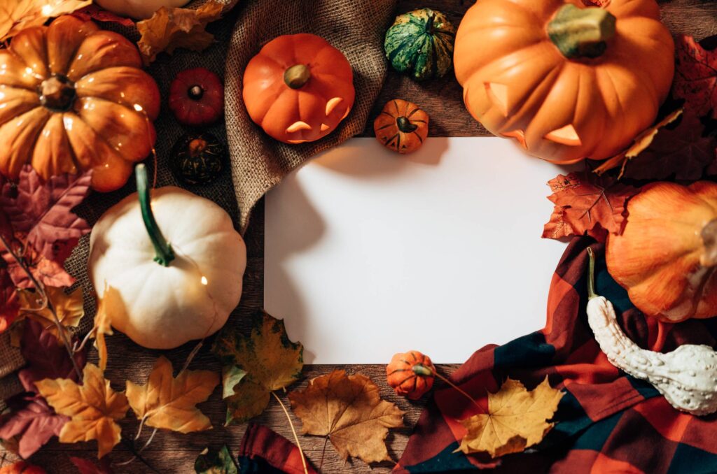 Halloween Still Life with Place for Text Free Photo