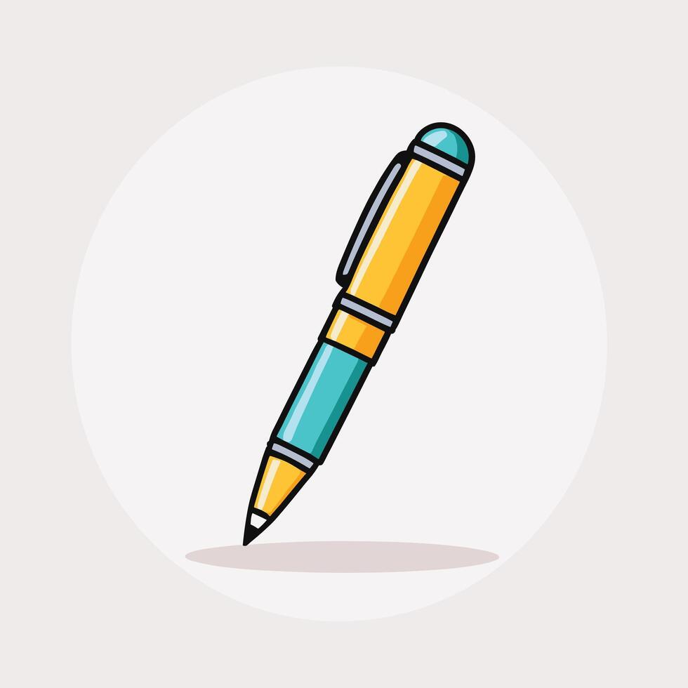 Hand-drawn style pen icon illustration design Stock Free