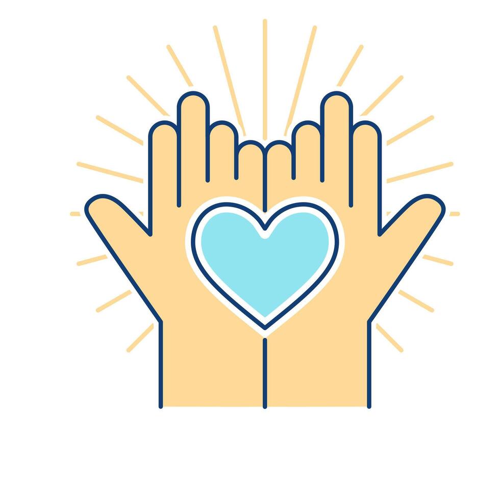 Hand Love Welfare Icon Stock Free