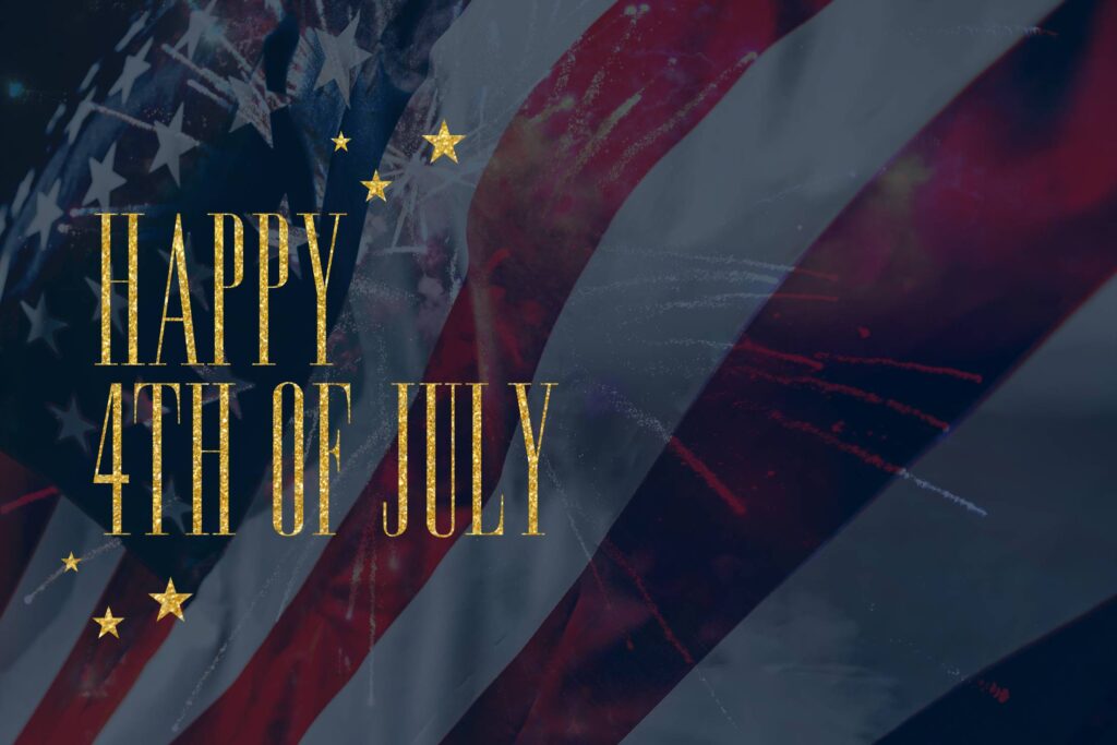 Happy Independence Day Card Space for Text Free Photo