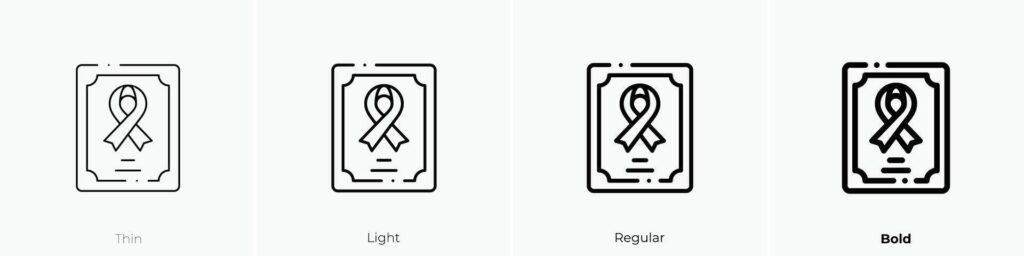 health report icon. Thin, Light, Regular And Bold style design isolated on white background Stock Free