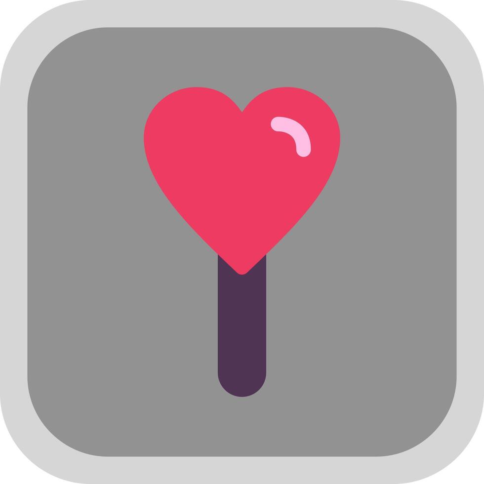 Heart Lollipop Vector Icon Design Stock Free