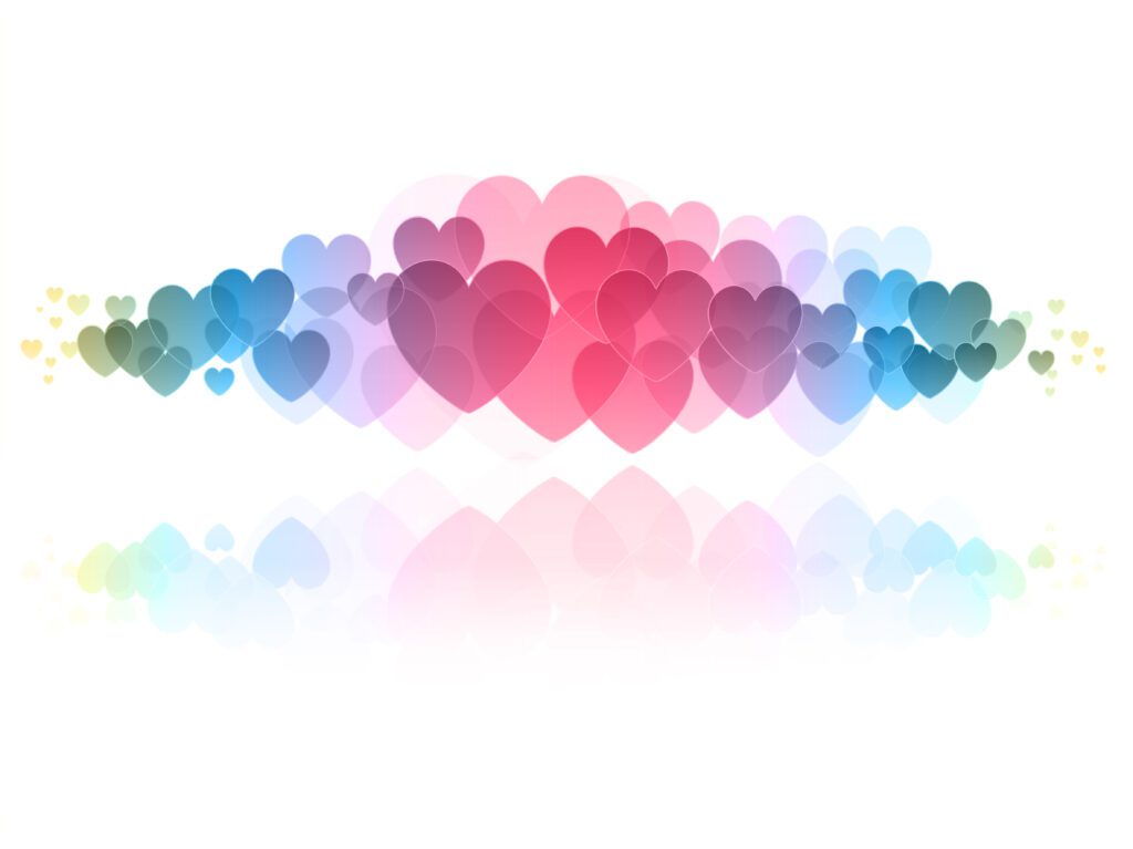 Hearts background Free Vector