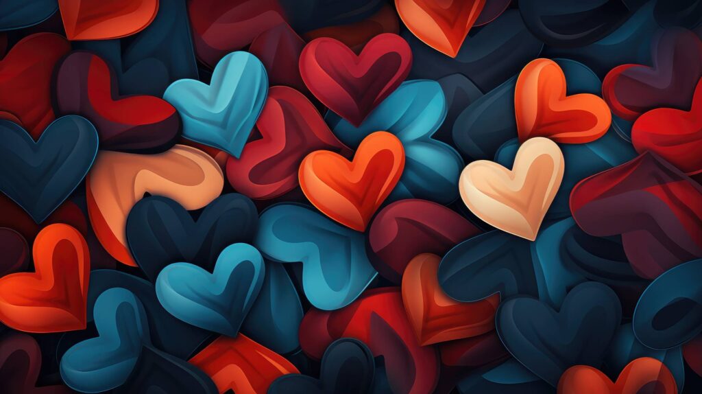 Hearts Wallpaper Background Stock Free