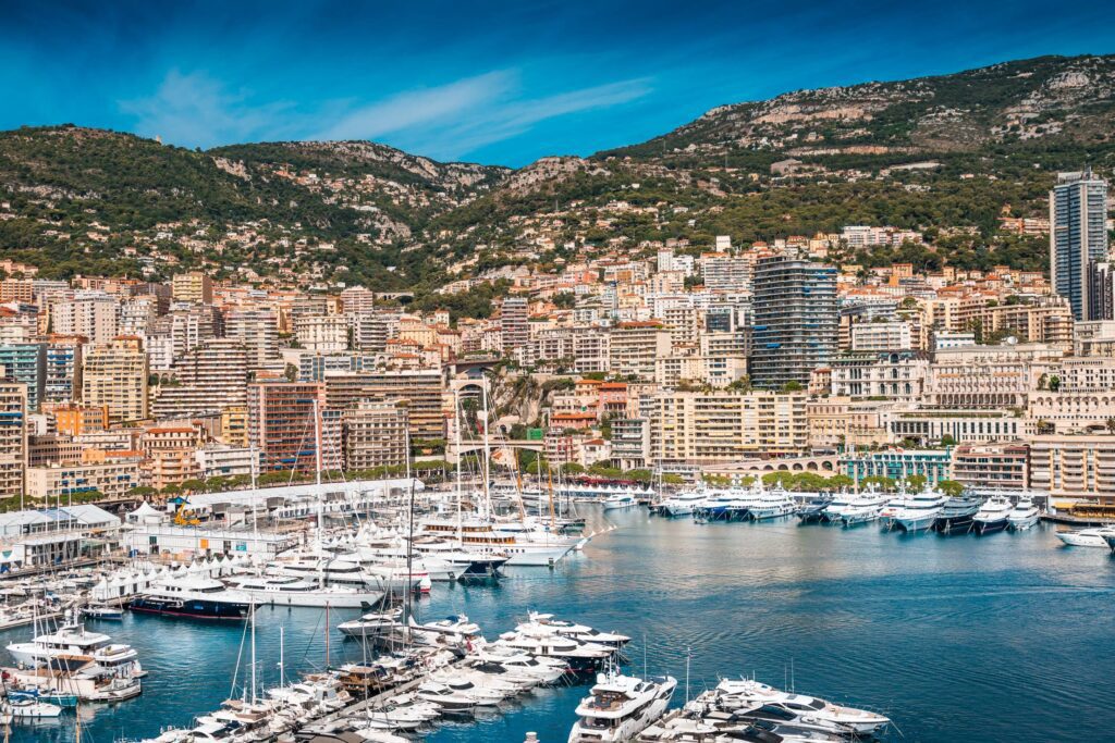 Hercules Port in Monaco with Luxury Yachts Free Photo