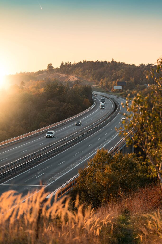 Highway Bridge Vertical Free Photo