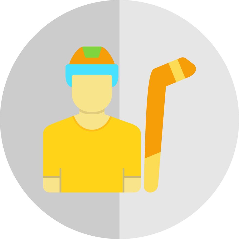 Hockey Player Vector Icon Design Stock Free