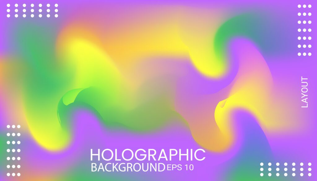 holographic abstract background Free Vector