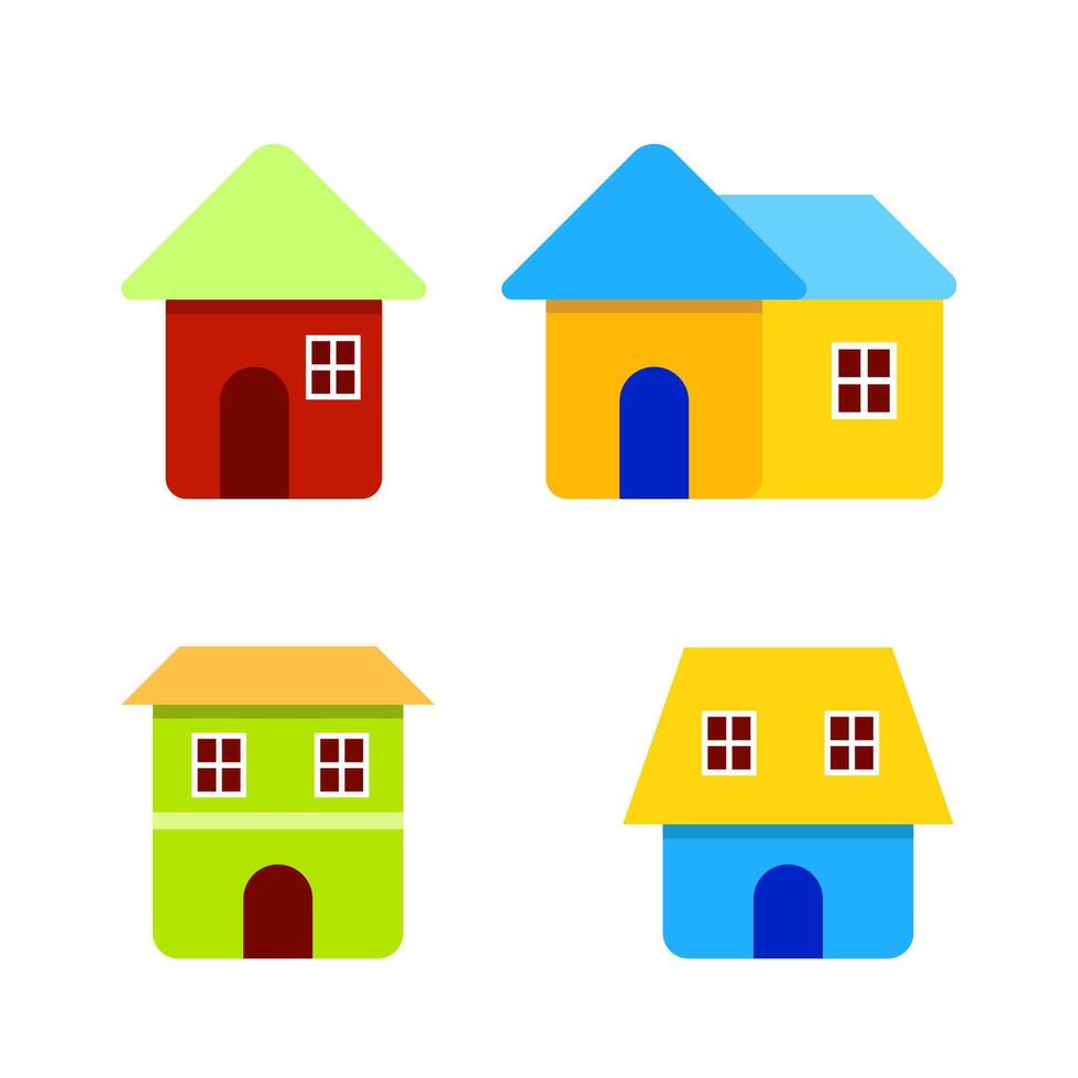 Home icon set Stock Free