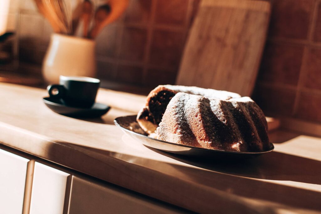 Homemade Marble Cake with Coffee Free Photo