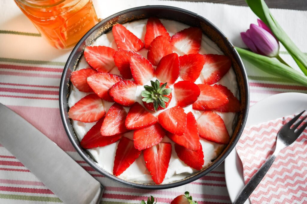 Homemade Strawberry Pie Free Photo