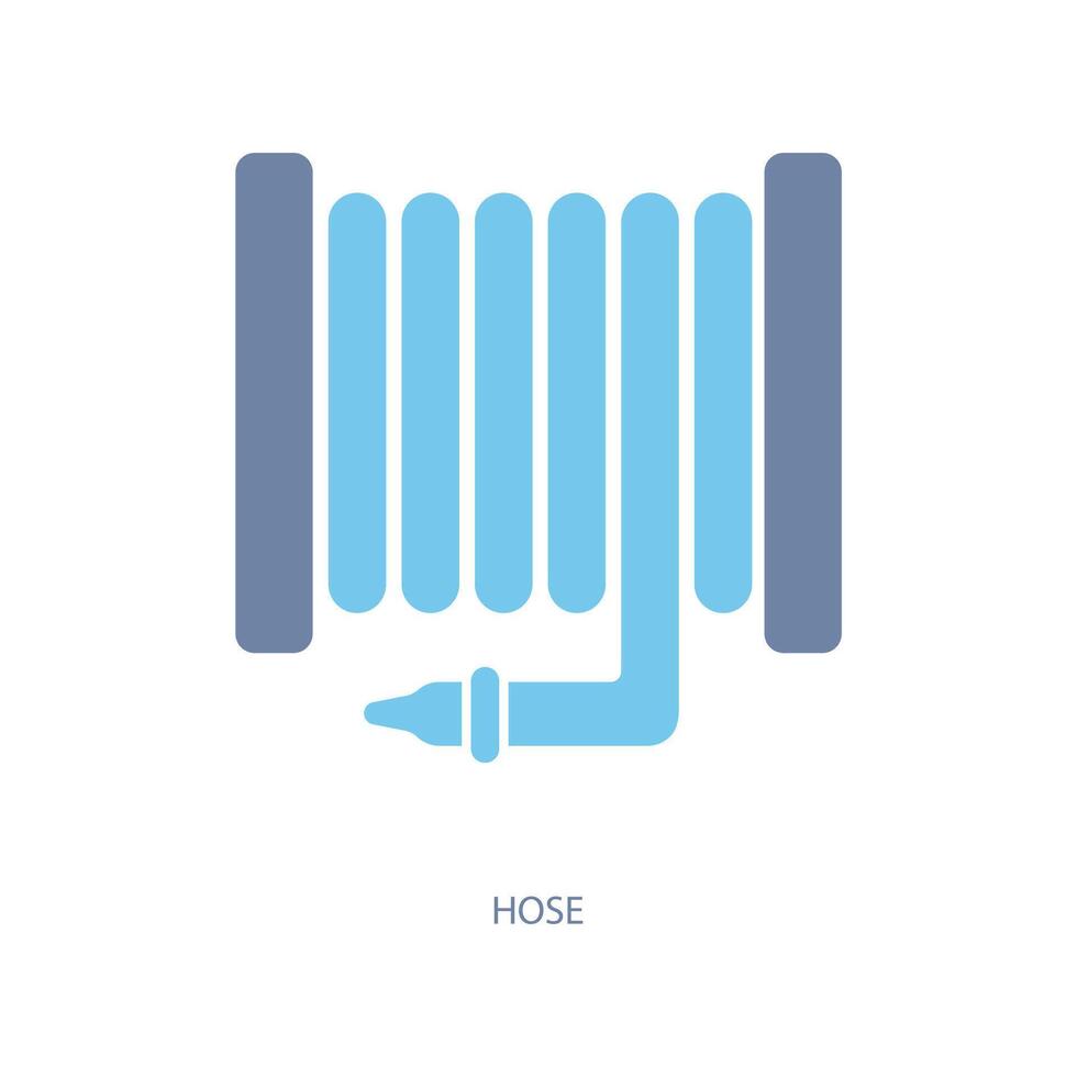 hose concept line icon. Simple element illustration. hose concept outline symbol design. Stock Free