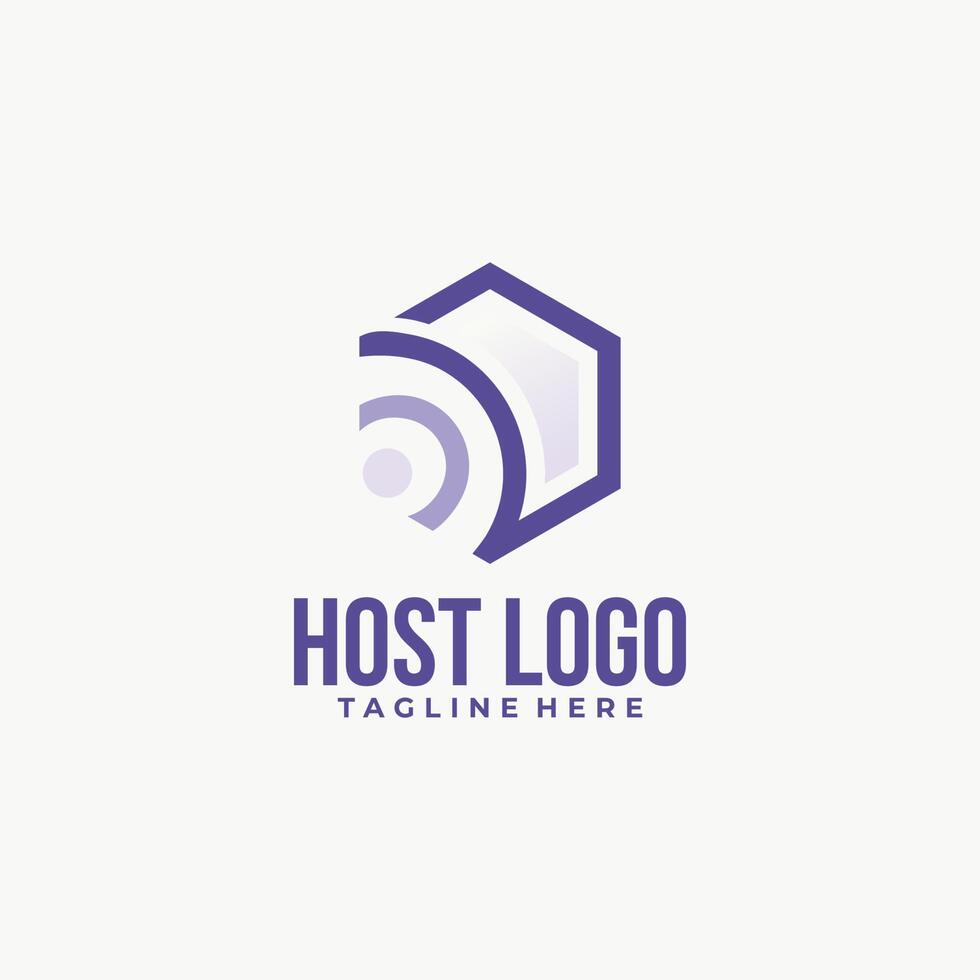 host logo website icon isolated Stock Free