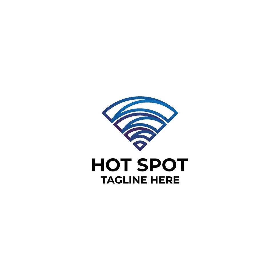 hot spot logo icon isolated Stock Free