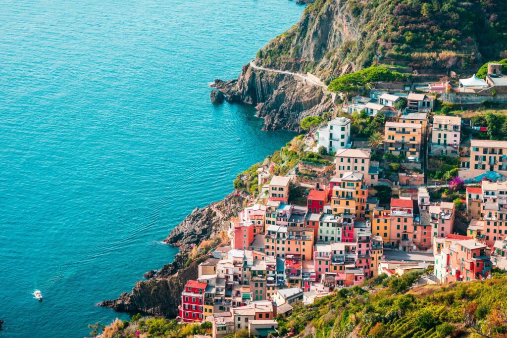 Houses in Riomaggiore, Cinque Terre, Italy Free Photo