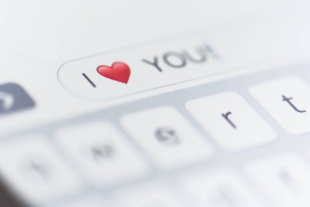 I LOVE YOU Message on Mobile Phone Close Up Free Photo