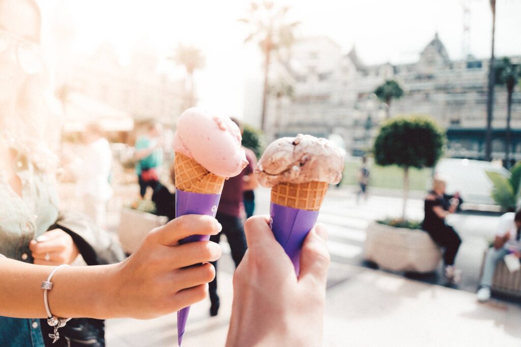 Ice Cream in Hands Free Photo