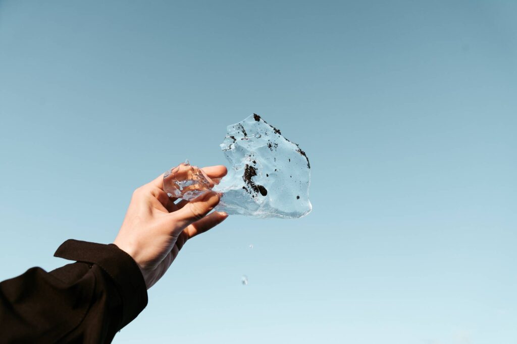 Ice from Diamond Beach, Iceland Free Photo