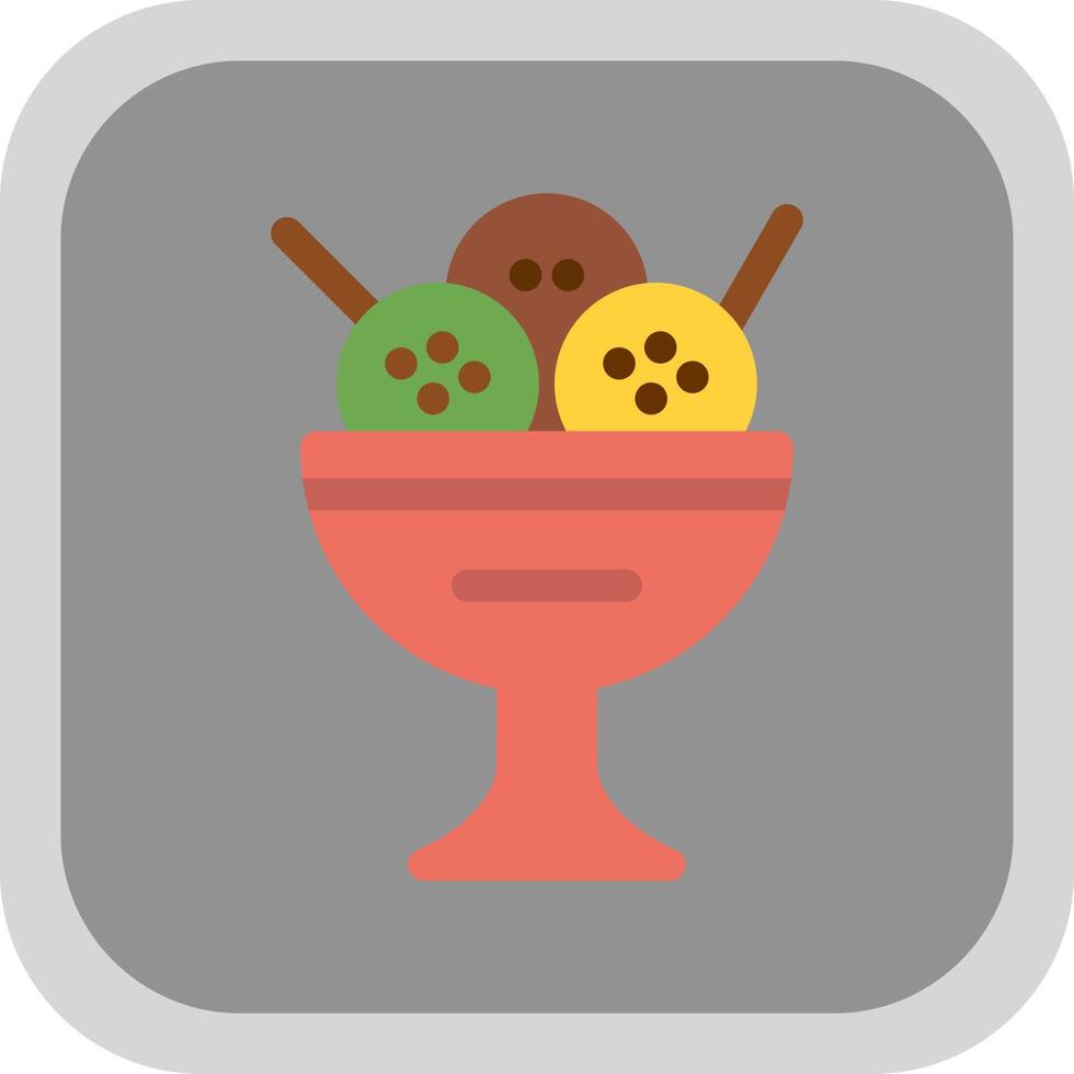 Icecream Bowl Vector Icon Design Stock Free