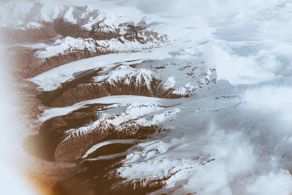 Iceland Glacier Aerial View Free Photo