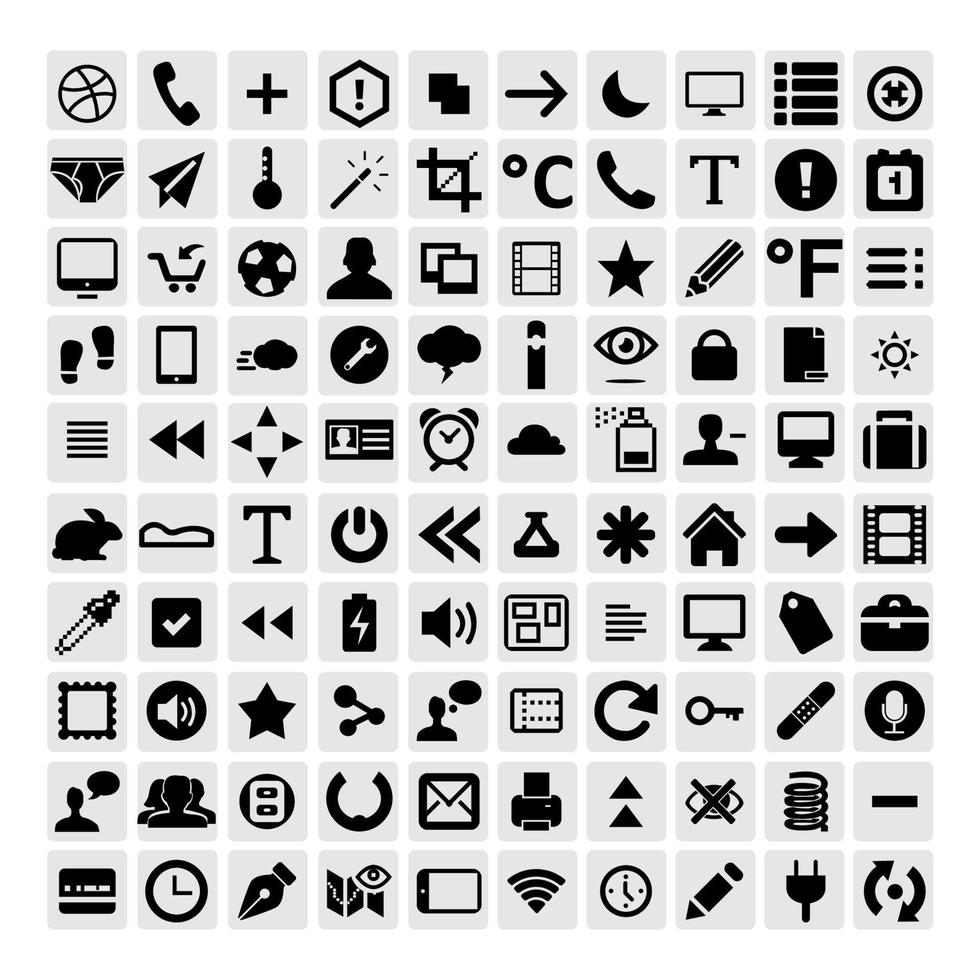 icon vector design set Stock Free and Free SVG