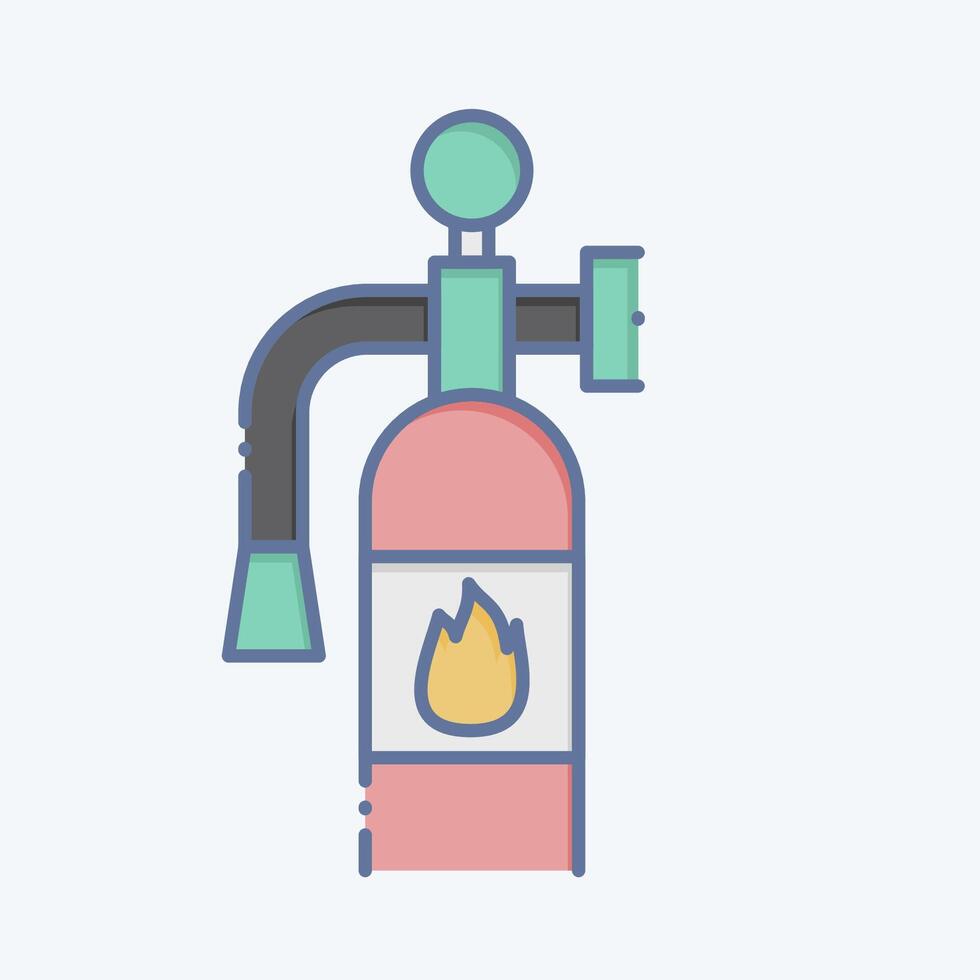 Icon Fire Extinguisher. related to Emergency symbol. doodle style. simple design illustration Stock Free