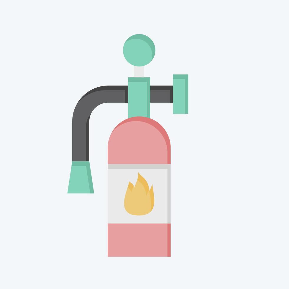 Icon Fire Extinguisher. related to Emergency symbol. flat style. simple design illustration Stock Free