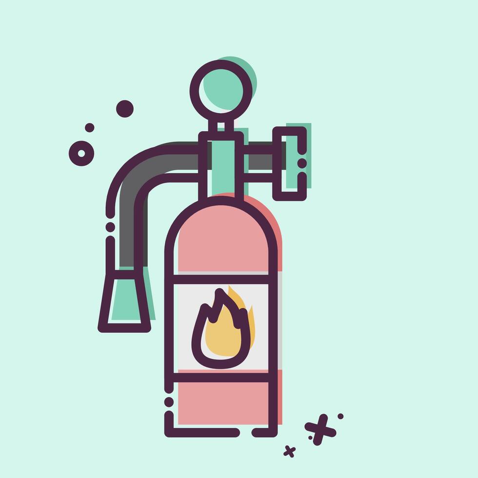 Icon Fire Extinguisher. related to Emergency symbol. MBE style. simple design illustration Stock Free