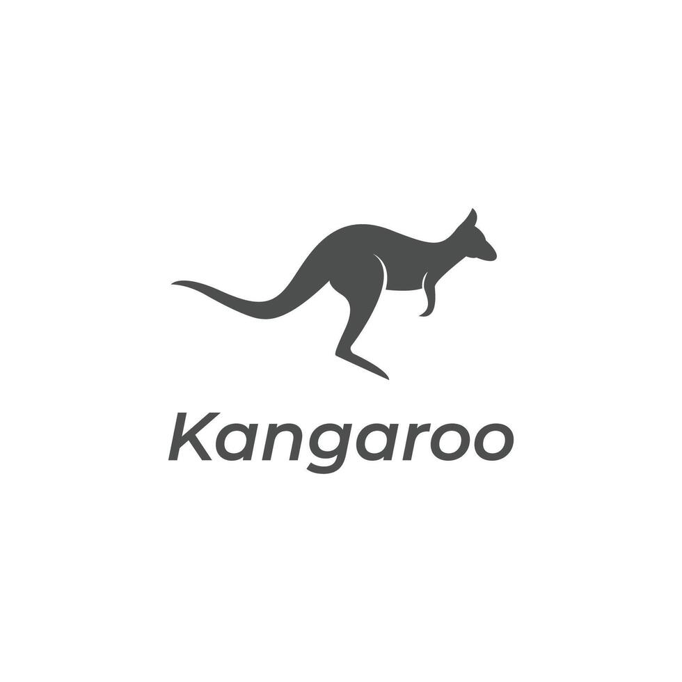 icon logo kangaroo template Stock Free