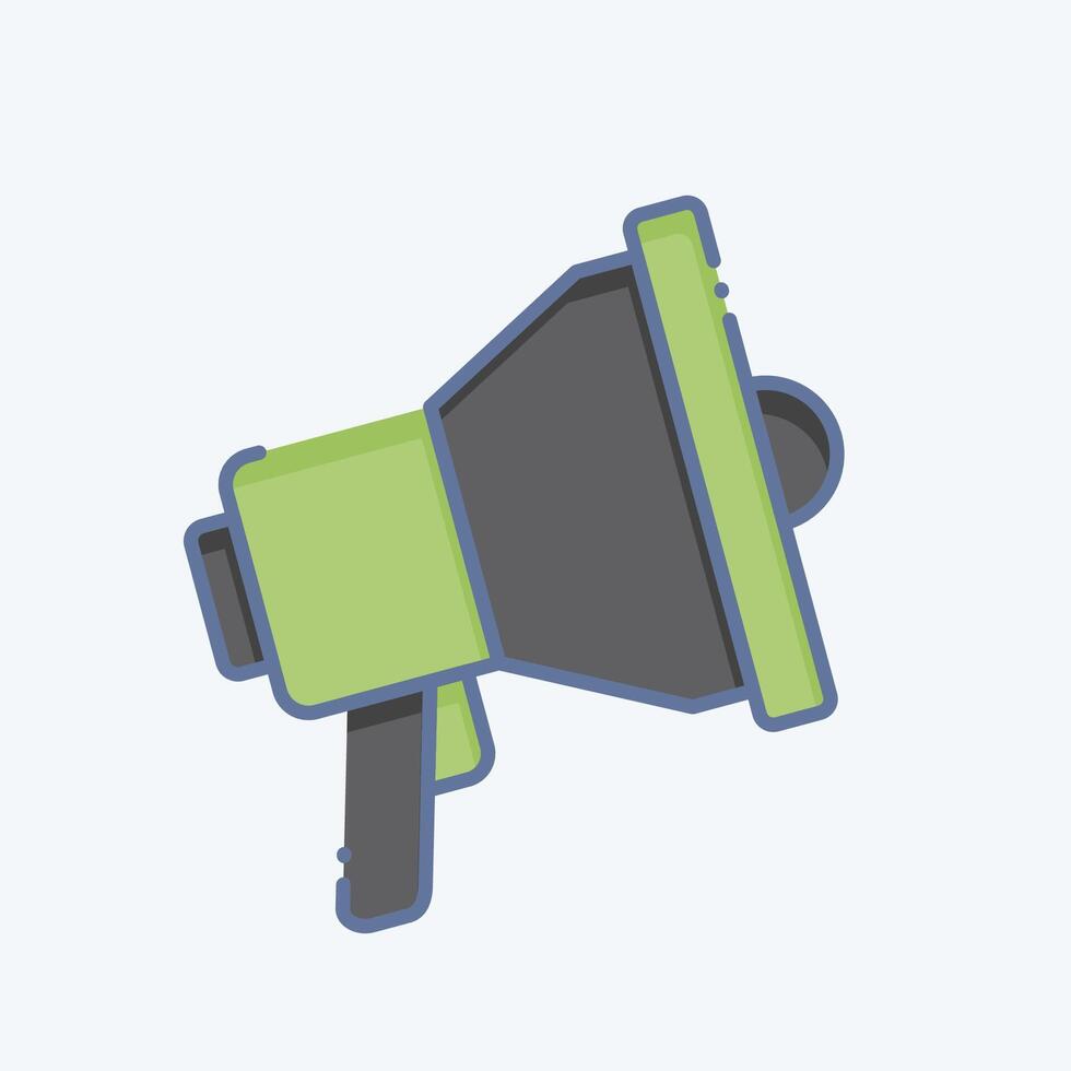 Icon Loudspeaker. related to Emergency symbol. doodle style. simple design illustration Stock Free