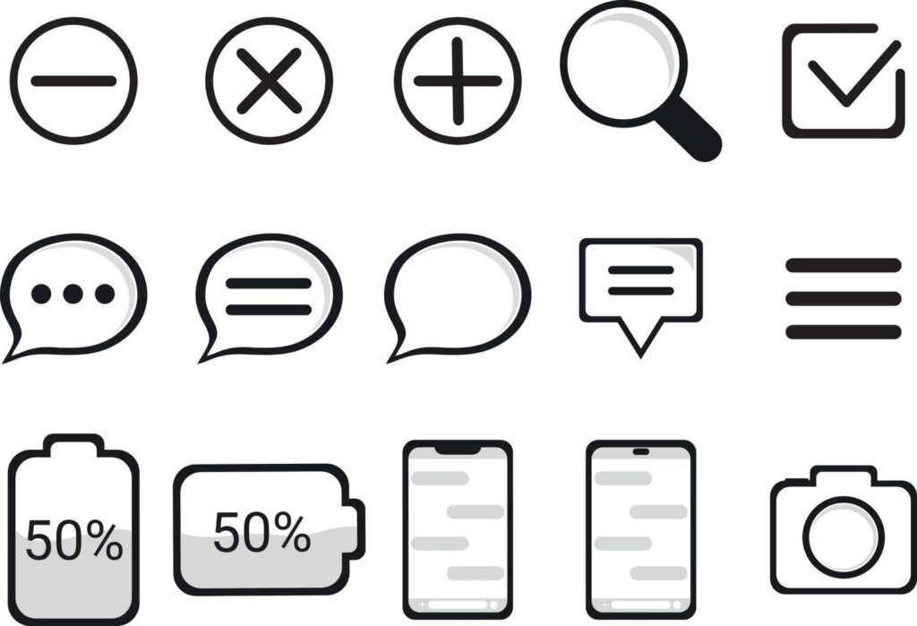 icon pack,15 ready-to-use vector icon packs Stock Free