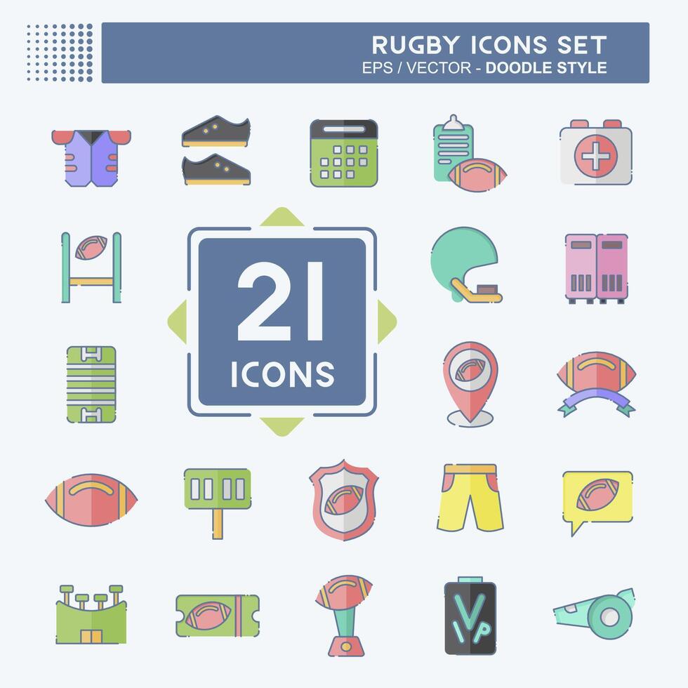 Icon Set Home. related to Sports symbol. doodle style. simple design illustration Stock Free