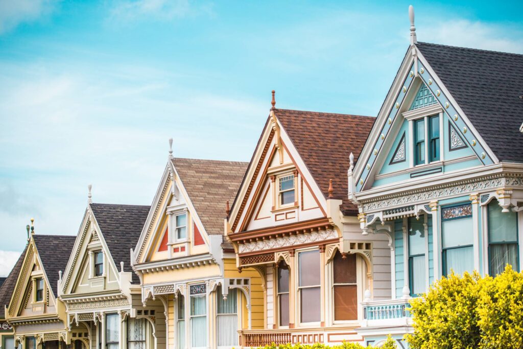 Iconic Painted Ladies in San Francisco, California Free Photo