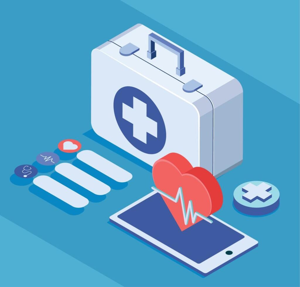 icons isometric medical Stock Free