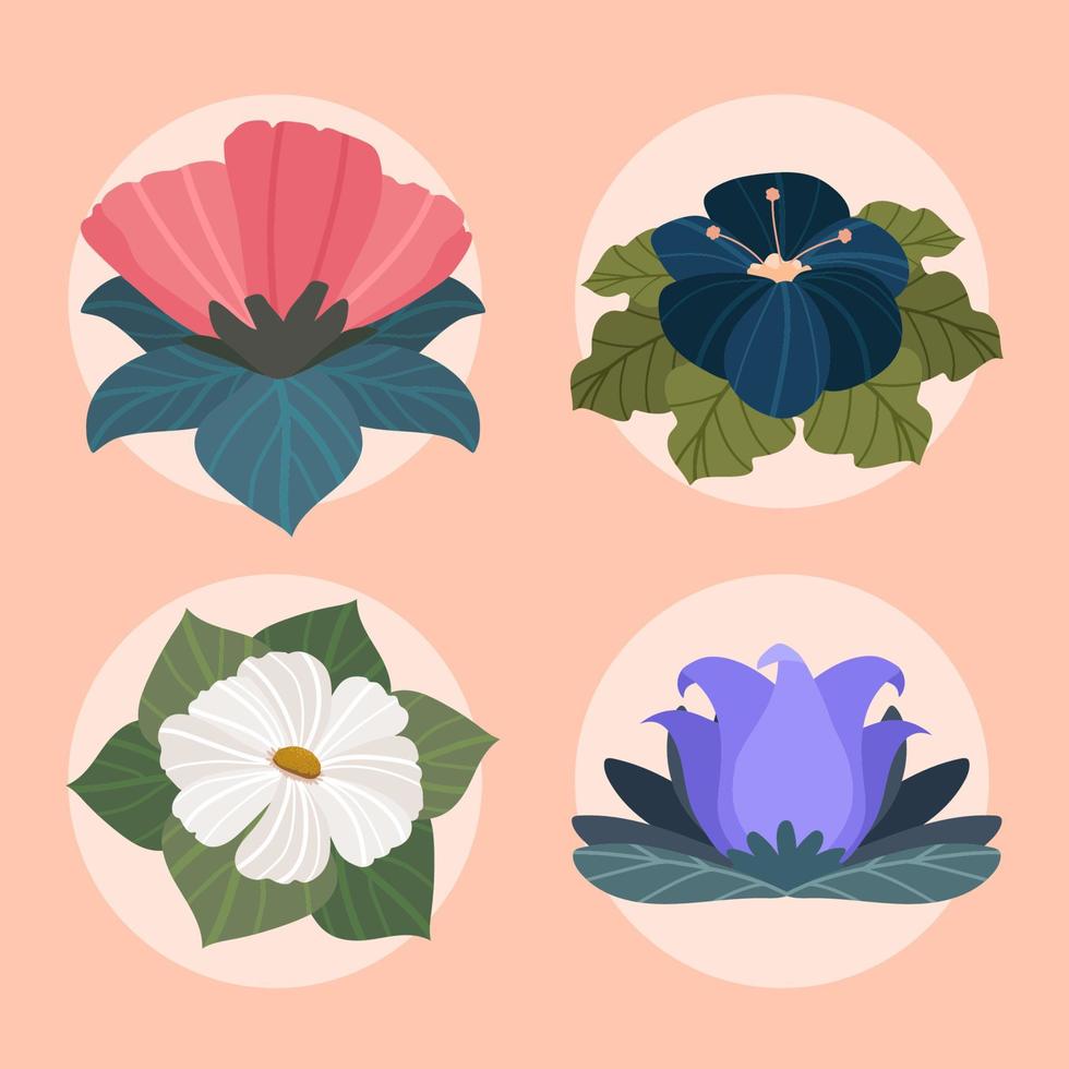 icons spring flower Stock Free